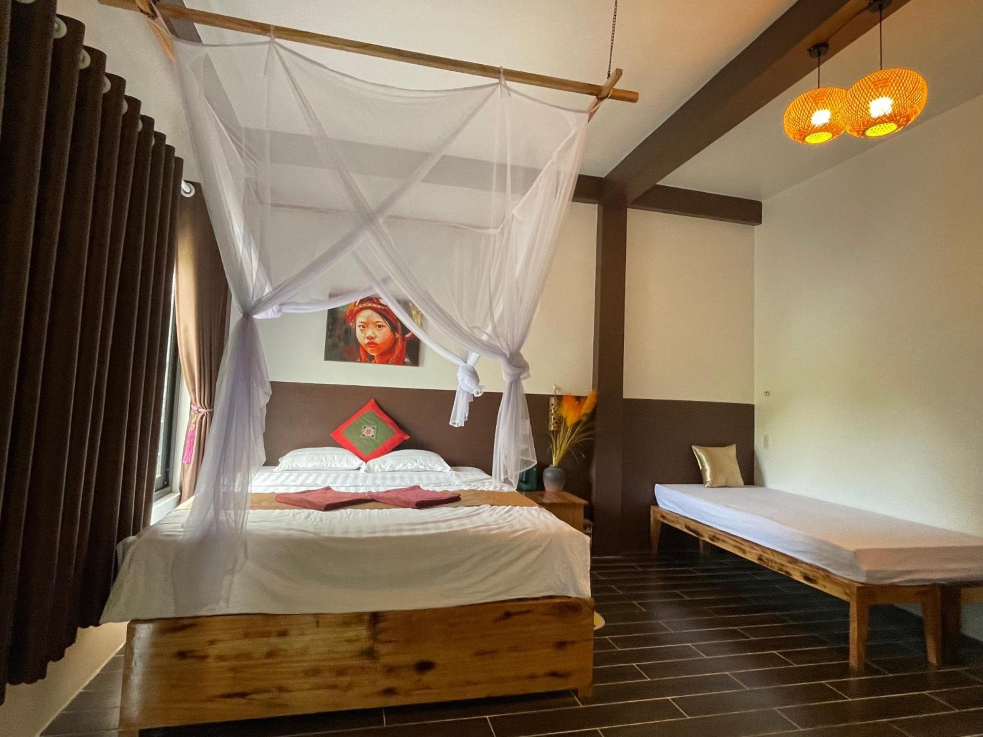 Vu Linh Palm House Homestay - Bungalow Yen Bai Exteriör bild