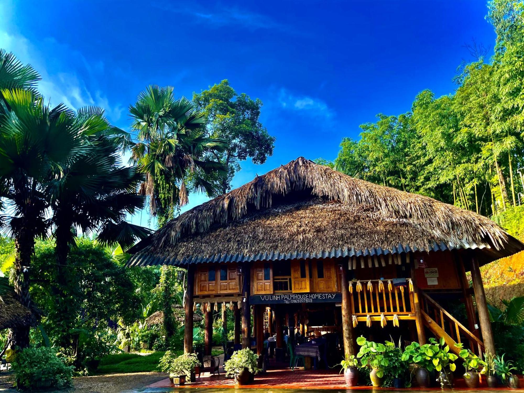 Vu Linh Palm House Homestay - Bungalow Yen Bai Exteriör bild