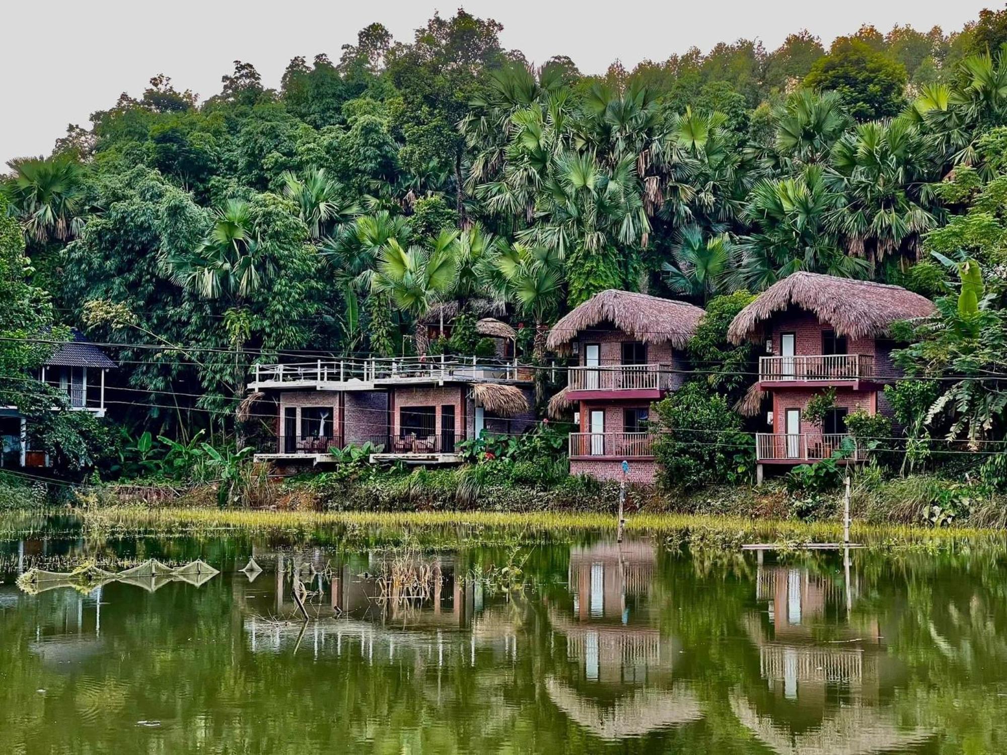 Vu Linh Palm House Homestay - Bungalow Yen Bai Exteriör bild