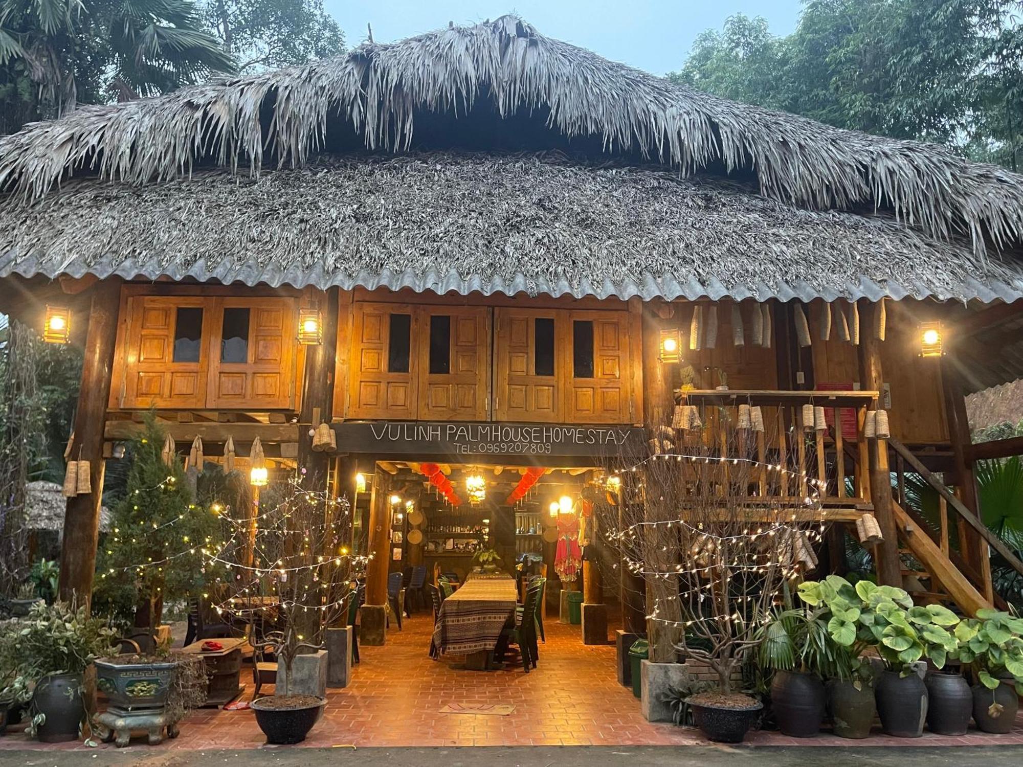 Vu Linh Palm House Homestay - Bungalow Yen Bai Exteriör bild